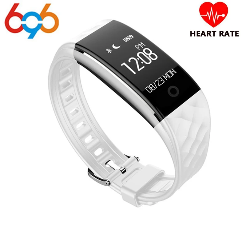 S2 Smart Bluetooth Wristband Heart Rate Monitor Bracelet Display Sports SmartWatch Waterproof For Android IOS Mobile Phone | Электроника