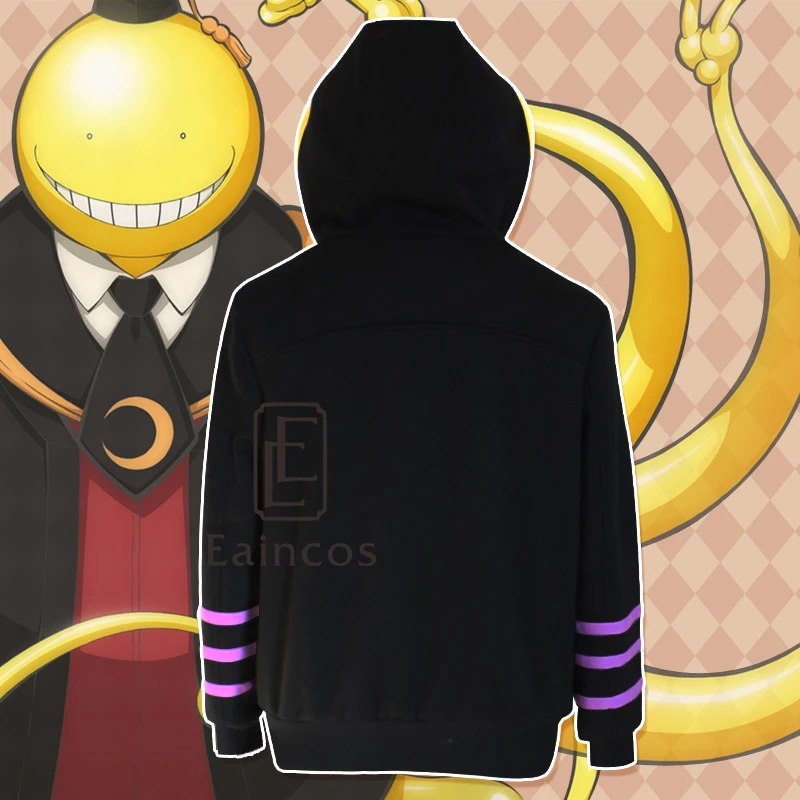

Anime Assassination Classroom Korosensei Jacket Cosplay Party Costume Thick Warm Hooded Coat