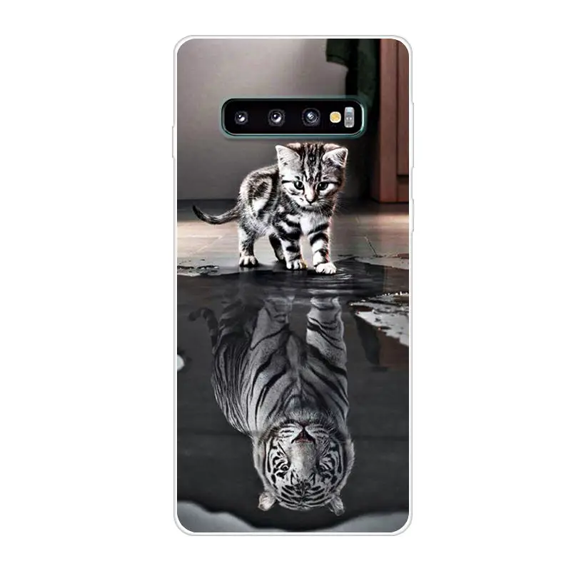 For Samsung Galaxy S10 Case S10Plus Silicone TPU Cover Phone On Plus G975F S 10 SM-G973F Soft | Мобильные телефоны и