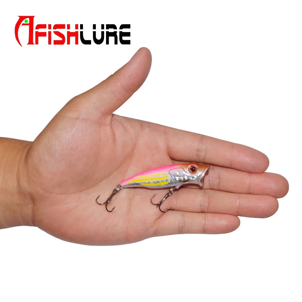 ABS Пластик приманка для ловли рыбы твердая тела приманки Поппер 66 мм 7 4 г Топ воды