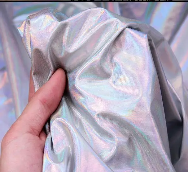 50cm Laser TPU Fabric for Dresses Fahion Clothing Studio Background Decoration High Quality | Дом и сад