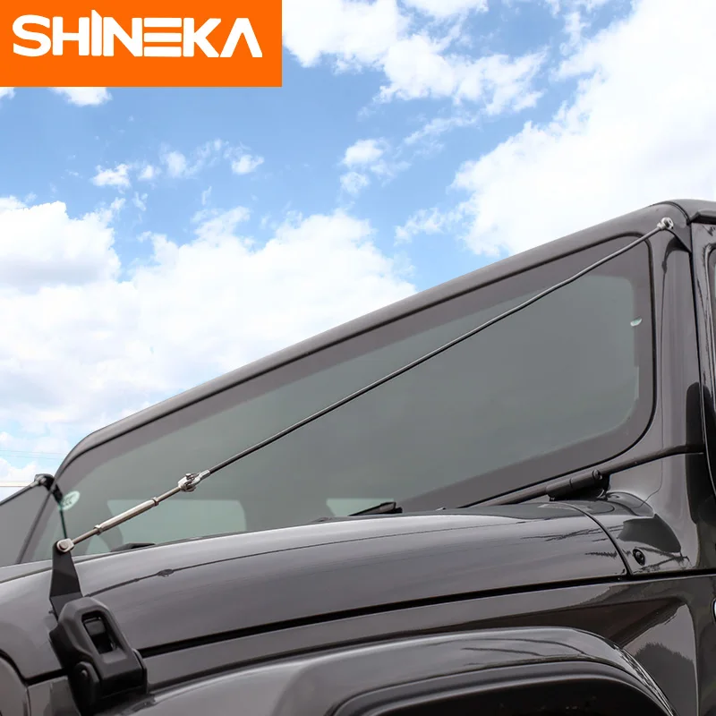 

SHINEKA Protective Frames For Jeep Wrnagler JL Accessories 2018 Obstacle Eliminate Rope Protector Deflect Hanging Branches Brush
