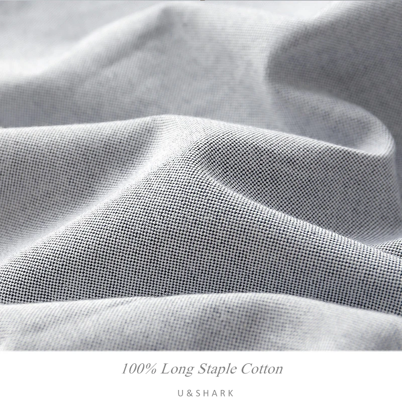 Мужская классическая рубашка из ткани Оксфорд с длинным рукавом в полоску |