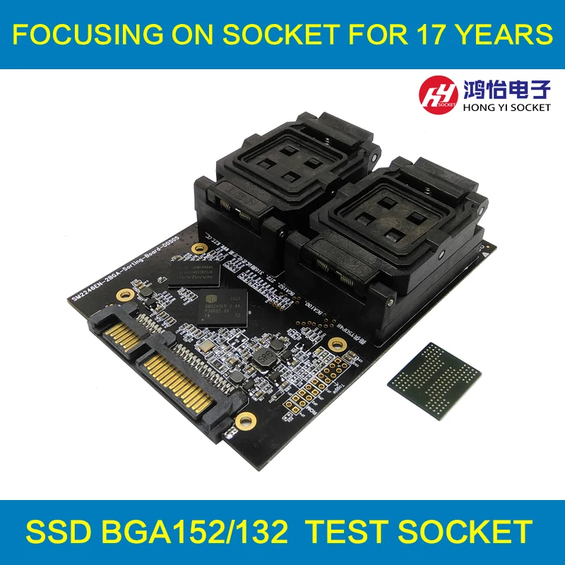 KZT SSD тест NAND flash SM2246EN bga132/152/88 на вспышку джиг тестовое гнездо раскладушка