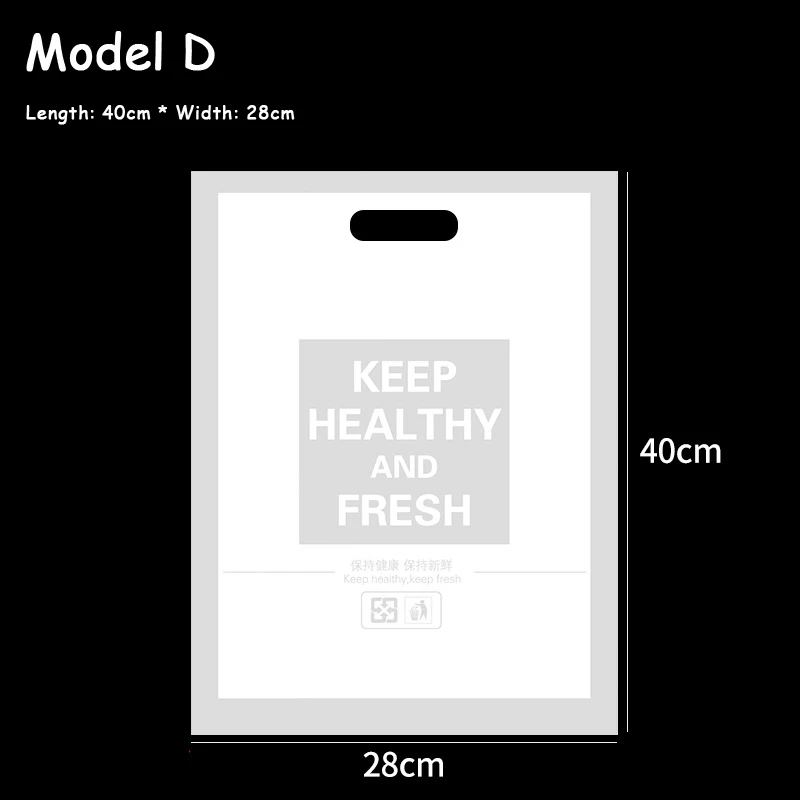 Model D 50 шт. одноразовая упаковка для пищевых продуктов мешок десерт торт хлеб на вынос Упаковка Сумки для выпечки упаковочные инструменты одноразовые пакеты для еды на вынос - Цвет: Model D