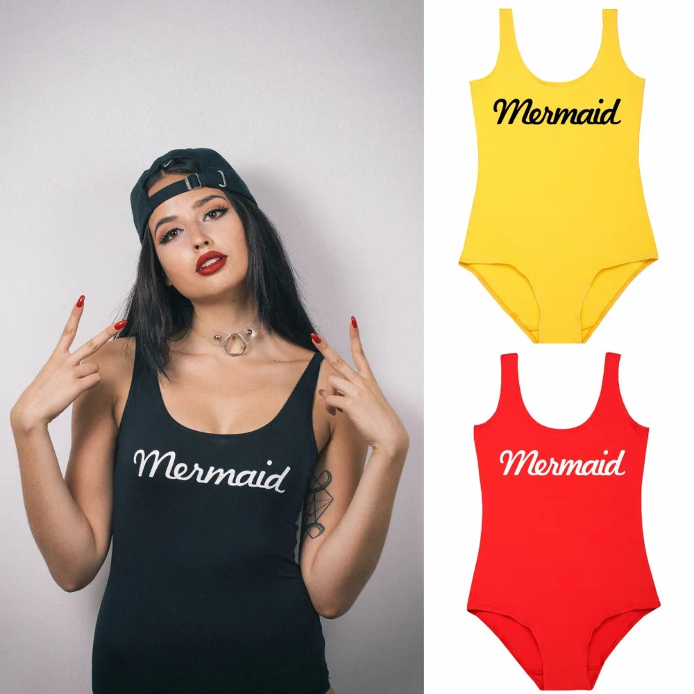 

MERMAID BODYSUIT swimwear WOMEN Swimwear Jumpsuits Rompers One-Piece bathing suit Beachwear Girl Sexy bodysuit one piece suit