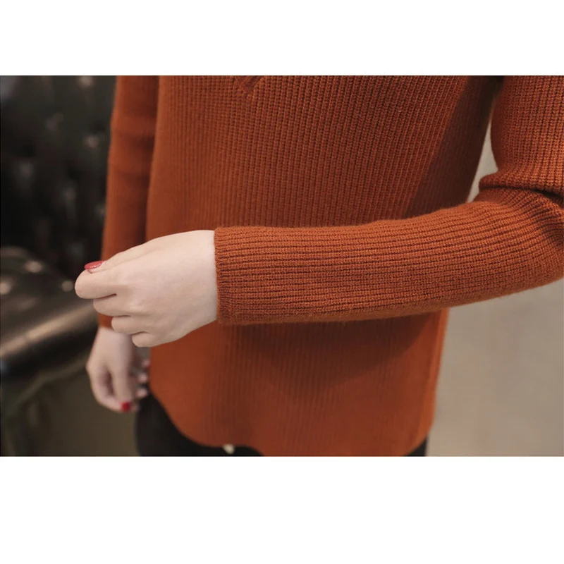 OHRYIYIE 2020 Winter Lace Sweater Women Fashion V-neck Long Sleeve Knit Sweaters And Pullovers Female Tricot Jumper Pull Femme | Женская