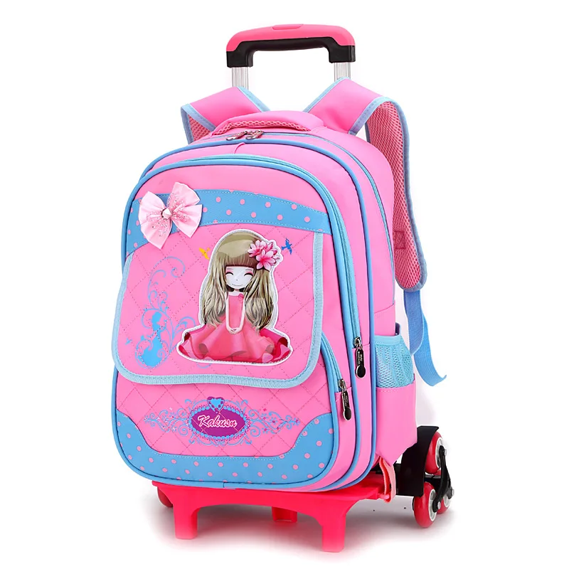 2018 детские школьные сумки с 3 колесами со съемными детскими лестничными