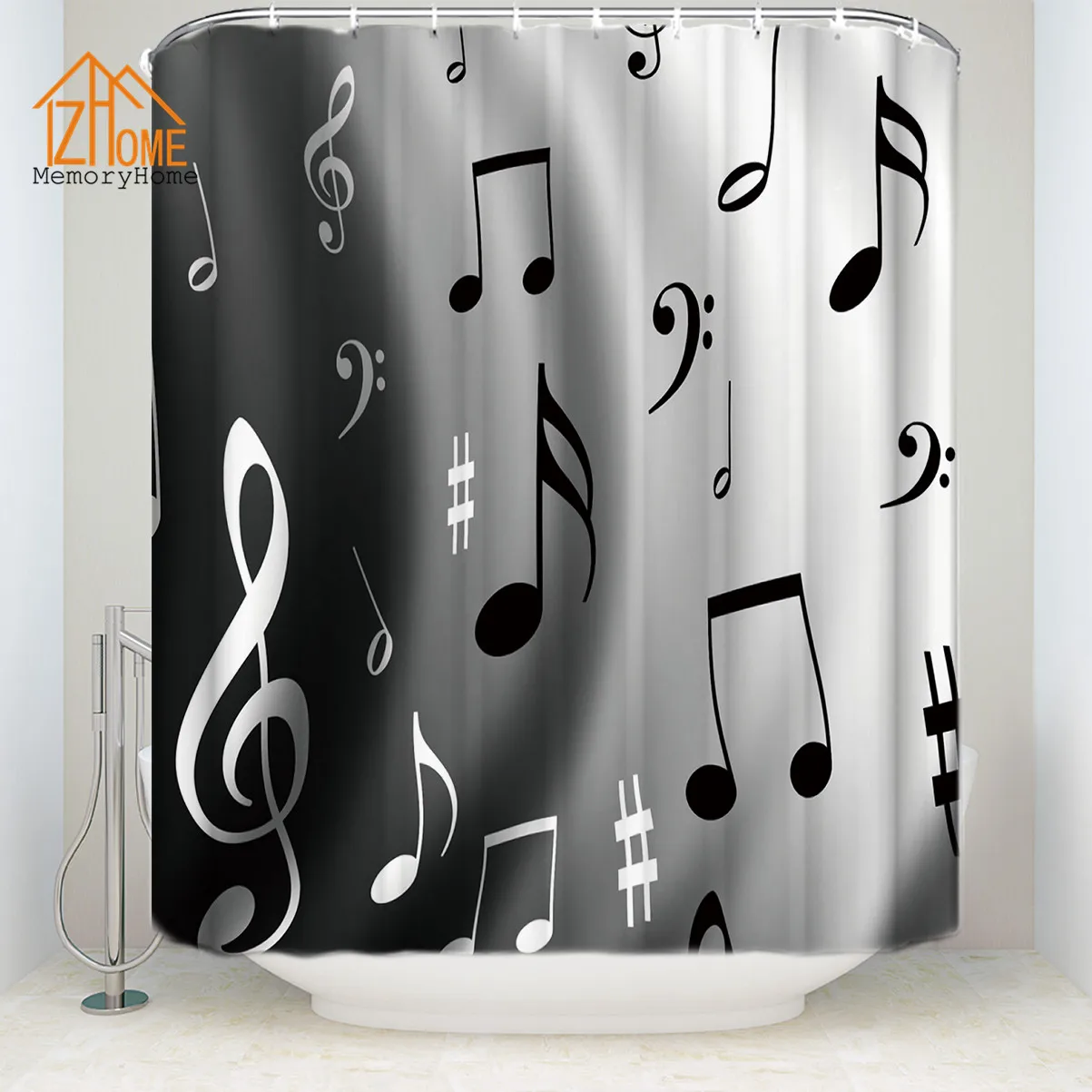 Памяти дома современный модный любителей музыки музыкальные ноты Pattern