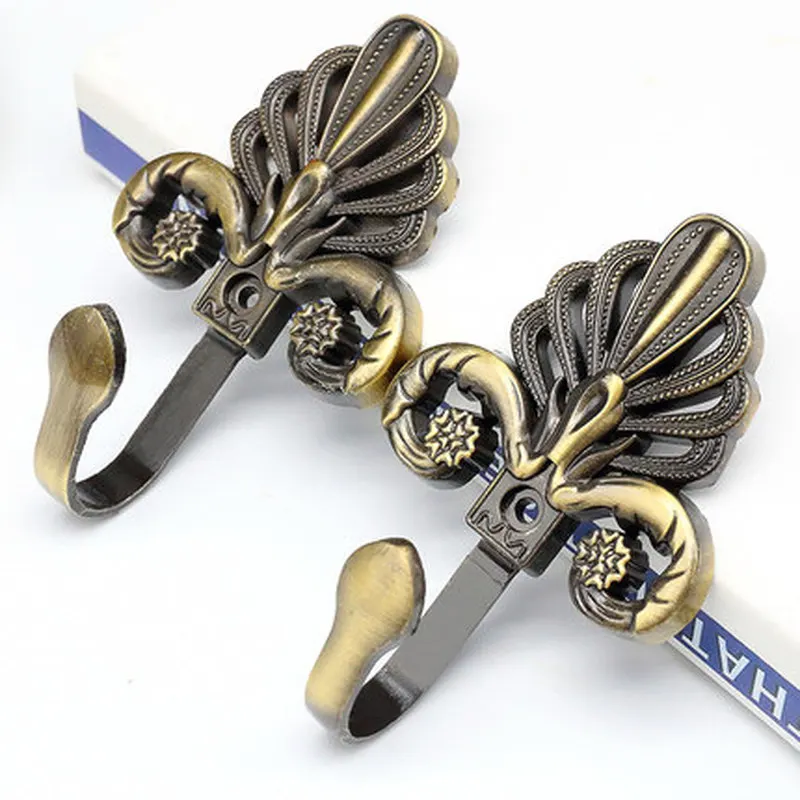 2 шт./компл. настенный крючок с европейскими листьями держатель для спальни