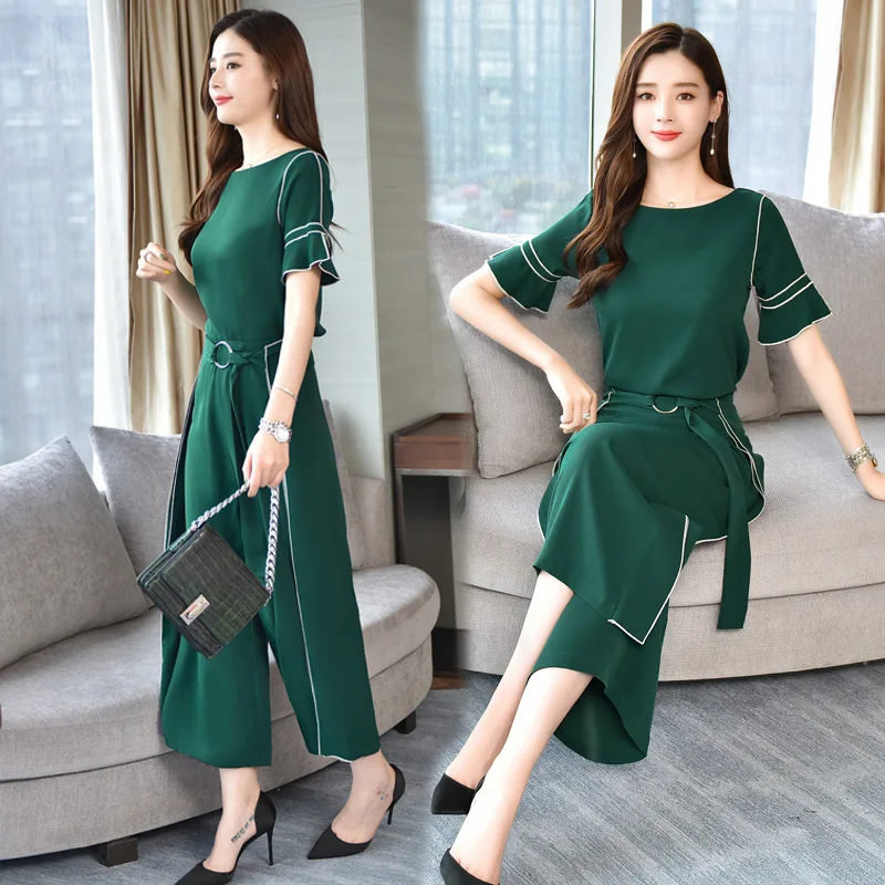 Женский Повседневный комплект из 2 предметов летний костюм топа в полоску с