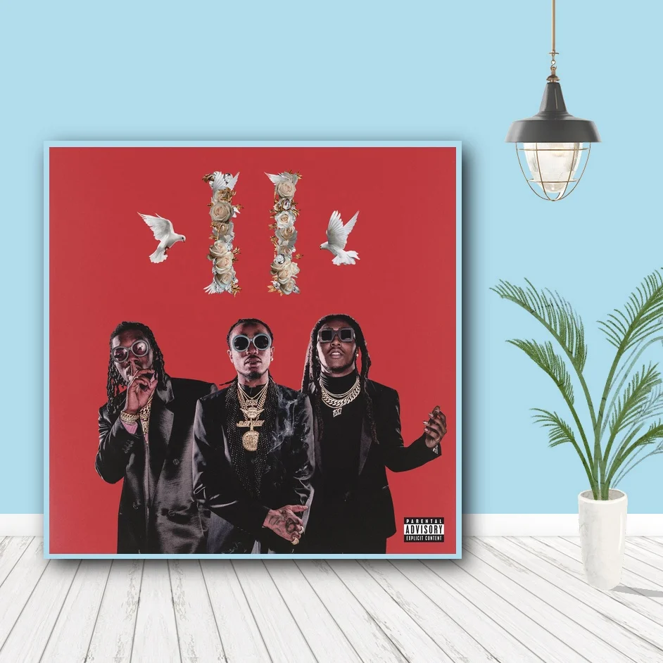 Плакат Migos Culture II 2018 альбом хип-хоп рэп музыка Обложка искусство холст настенные