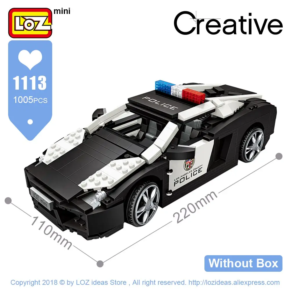 1113 Without Box LOZ Technic Мини Строительные блоки хот-дог тележка автомобиль Assemable детские развивающие игрушки для детей Creator мороженое грузовик - Цвет: 1113 Without Box