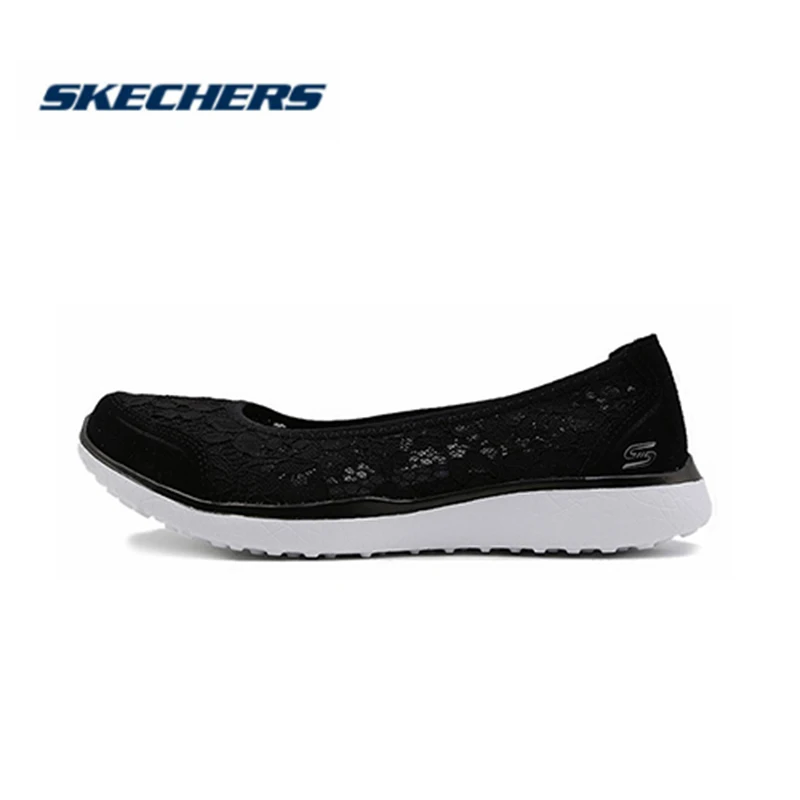 Женские Дышащие Лоферы Skechers повседневная обувь без шнуровки балетки женские