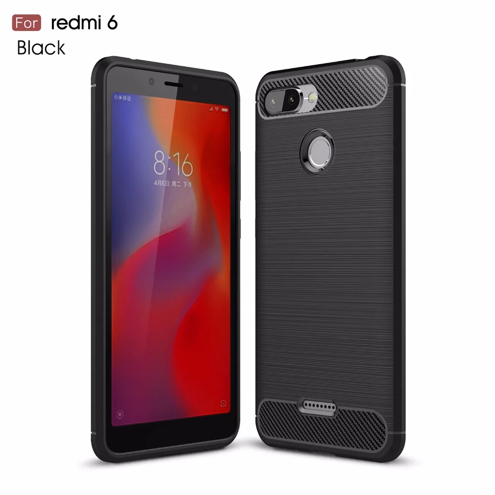 Для Xiaomi Redmi Note 5 4x 5a чехол матовая задняя крышка из углеродного волокна для 6 Pro