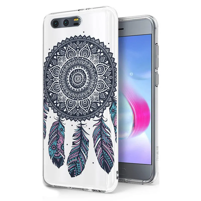 TPU Luxury For Huawei P9lite/P8 Lite 2017 Y5ii /Honor P Smart/P10 design Silicon Mandala Cover Case Fundas A094 |