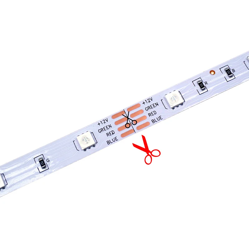 Hello рыбы 5 м 12 В 5050 RGB LED Газа, 150 LED лента+ 24/44 ключ пульта дистанционного управления комплект Гибкие светодиодные Ленты комплект