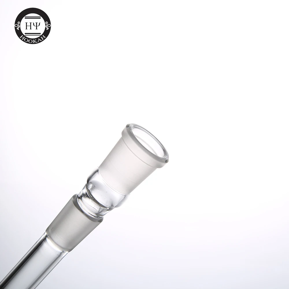 1 pc dia glass down stem for led spiral glass hookah shisha glass tube pipe diffuser chicha hookah accessories
