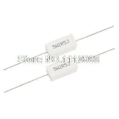 10 шт проволочный керамический цементный резистор 5W 2 5 Ohm 5%|ohm|ohm resistor |