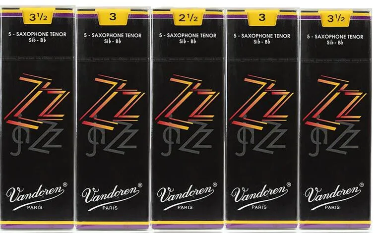Оригинальные мундштук для кларнета vandoren ZZ Tenor Sax Reeds/Саксофон тенор Bb сила тростника 2,5#, 3#, 3,5# коробка 5 [ ]