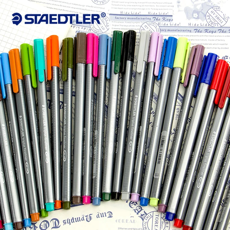 Staedtler 334 Triplus Fineliner ручки 0 3 мм флуоресцентная цветная гелевая ручка для рисования