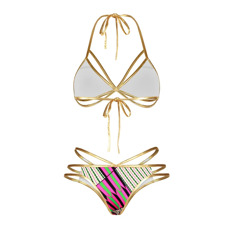 2017 женские эротичные бикини пуш-ап купальник Женский комплект с низкой посадкой