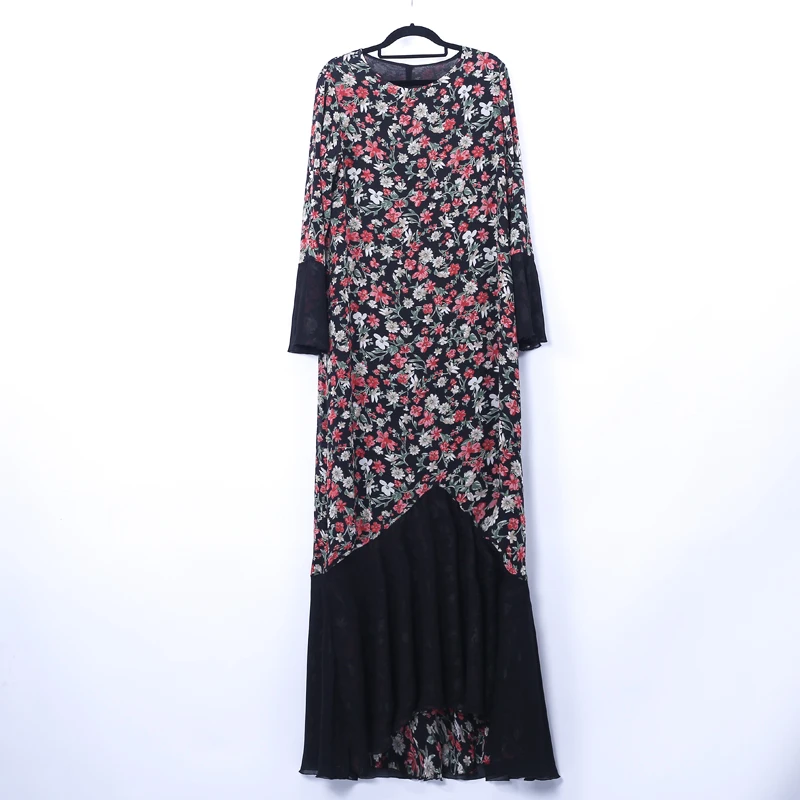Vestidos арабский абайя Дубай Макси женские мусульманские платья Кафтан Elbise хиджаб турецкие платья Одеяние мусульмане носить с обеих сторон