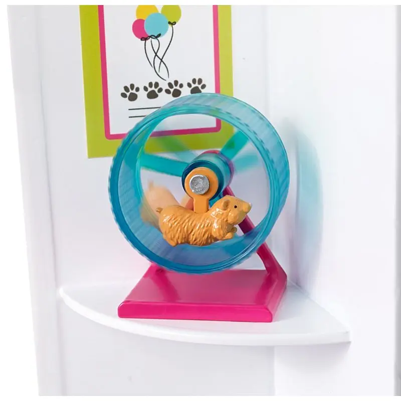Original Doll Accessories Pet Care Center Doll house Kit Cute Room Baby Girl Toys Barbie For Children Poppenhuis Casa de Bonecas
