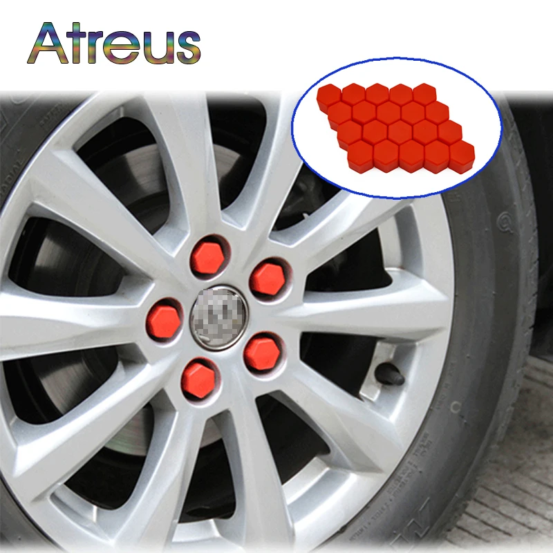Atreus 20 шт. силиконовые колпачки на колеса автомобиля винтовая крышка гайки для Toyota