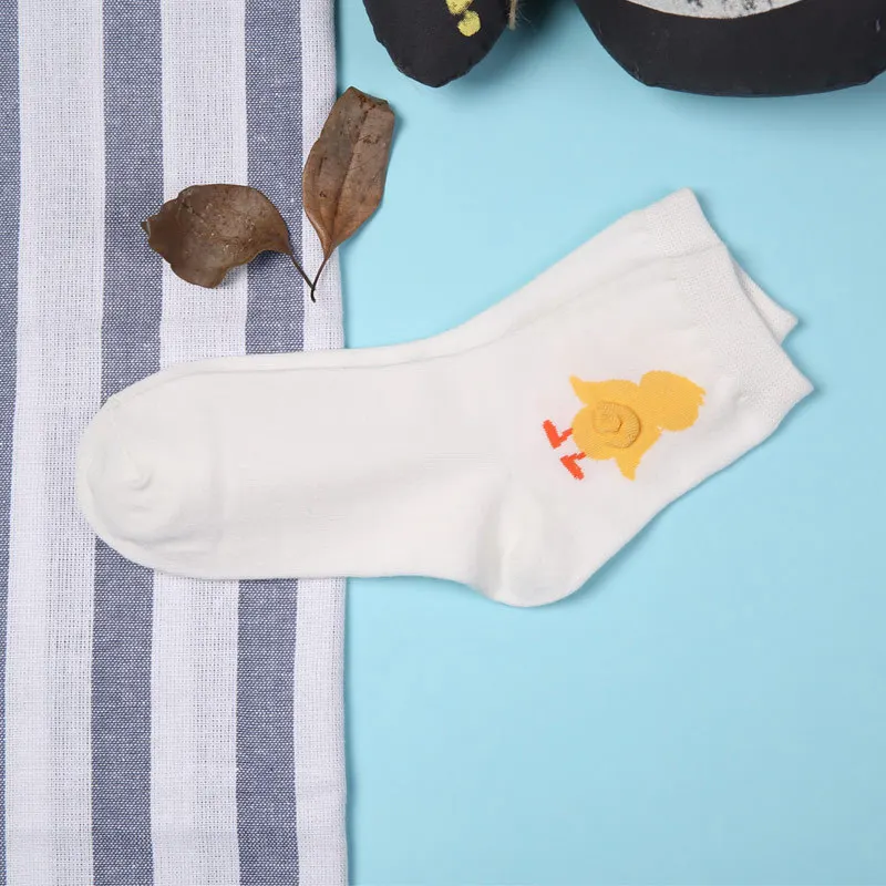 Новый Для женщин девушки милые животные хлопок экипажа носки 3D хвост каваи утка