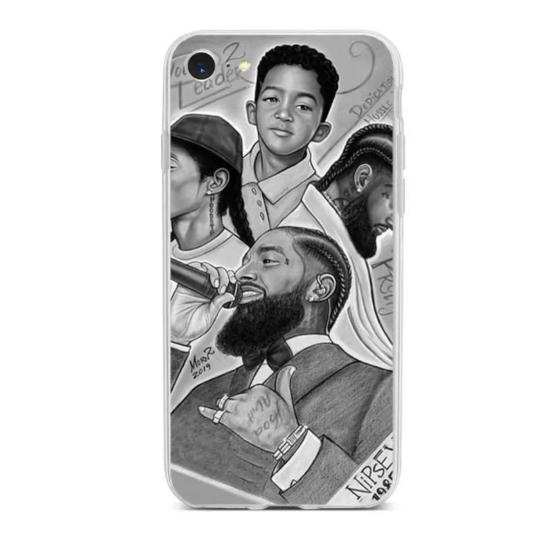 Американский рэппер Nipsey Hussle Прозрачный Силикон ТПЭ мягкий чехол для телефона iphone 5 6 7 8 Plus X XS XR Xmax чехол Fundas Cover - Цвет: TPU
