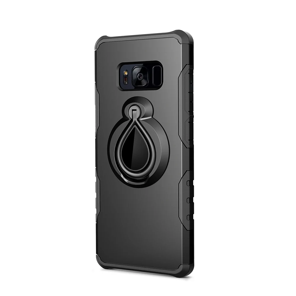 black OUDINI палец кольцо чехол для телефона для samsung galaxy S9 S8 плюс S7 край J2 J3 J5 J7 Prime J330 J530 J730 защитный чехол для телефона - Цвет: black