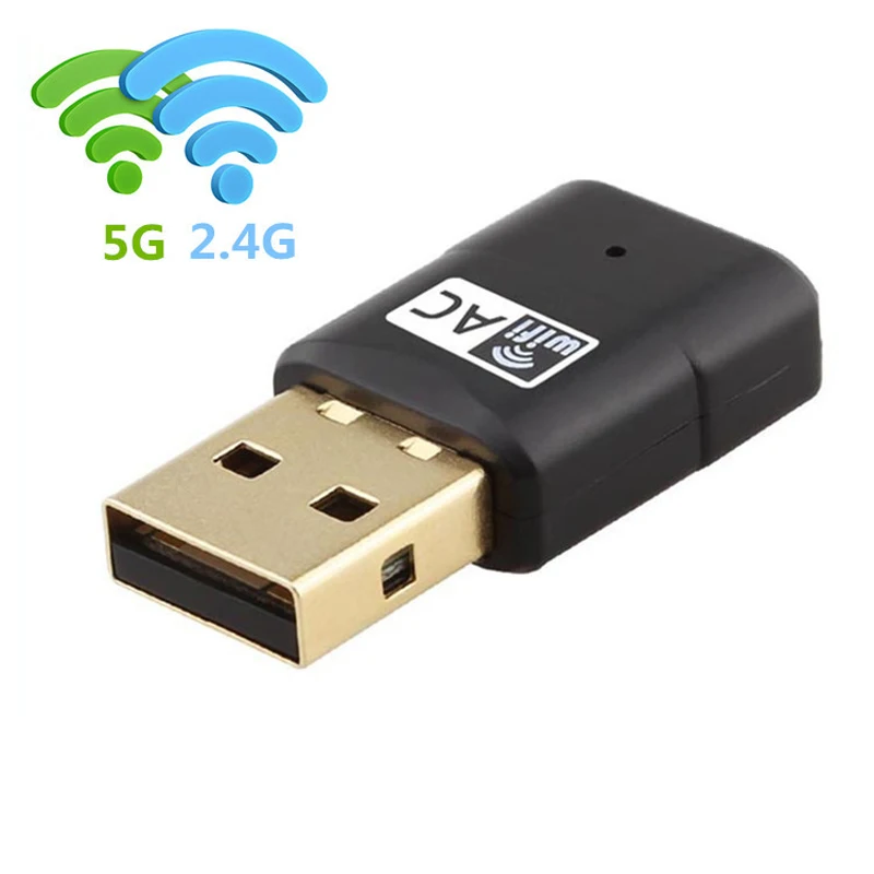 Mini Wireless Dual Band 802.11ac Портативный USB WiFi 5 ГГц 2,4 ГГц 433 адаптер Mpbs RTL8811AU для Windows XP Win Vista Win 7 8 10 Mac