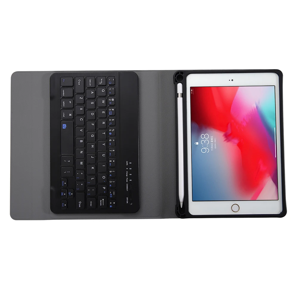 

Auto Sleep Wake Smart Cover For iPad mini 1 2 3 4 5 7.9 inch Case Leather Case Shockproof Wireless Bluetooth Keyboard Cover Case