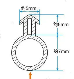 Уплотнительная лента из силиконовой резины 10 м 7*5*5 мм для дверей и окон