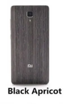 Black Apricot Официальный деревянный ящик для Xiaomi Mi4 Bamboo Задняя крышка батареи для Xiaomi 4 Mi4 Корпус Запасные части+ присоска - Цвет: Black Apricot