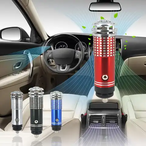 Мини-очиститель воздуха для автомобиля, 12 В постоянного тока, Анионный ионизатор, очиститель, портативный автомобильный очиститель запахов...
