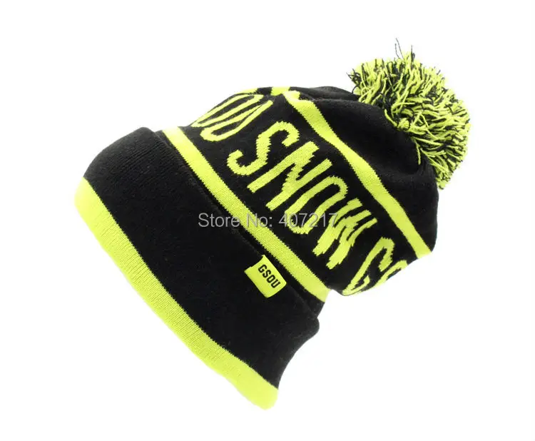 Взрослый зимний теплый вязаный восхождение Лыжный Спорт Шапки Карамельный цвет