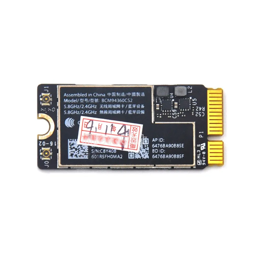 BCM94360CS2 Беспроводной Wi-Fi Bluetooth 4,0 Карта Аэропорта для Macbook Air 1" A1465 13" A1466 2013 MD711LL/A MD760 BCM94360CS2AX