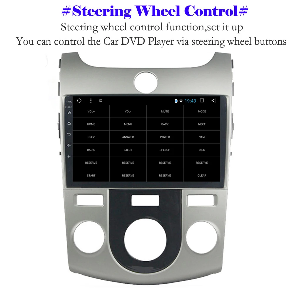 Максимальная GPS навигационная система Android 8 1 автомобильный DVD для Kia Cerato Forte 2008 2012