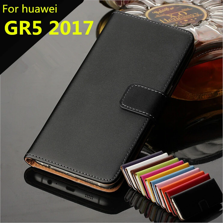 Премиальный чехол кошелек из искусственной кожи с откидной крышкой для Huawei GR5 2017