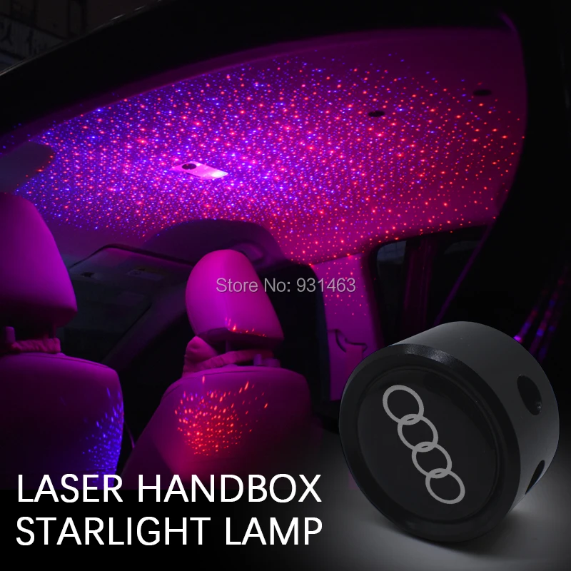 Skuer многоцветный Автомобильный потолочный Звездный Rgb светодиодный мини