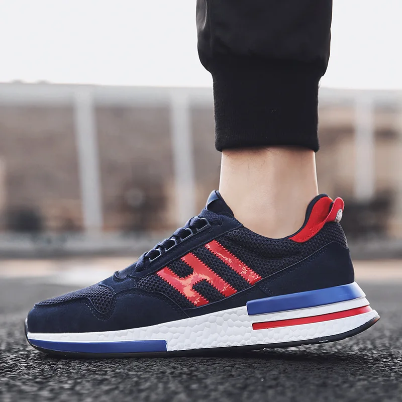 2019 Men Shoes Summer Sneakers Breathable Casual Fashion Lace Up Mens Mesh Flats Shoe Basic | Обувь