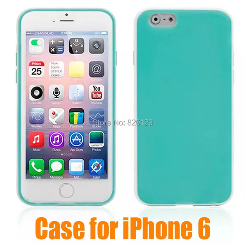 100PCS 2014 New i6 Candy Color TPU Soft Case For iPhone 6 Back Cover for iPhone6 |