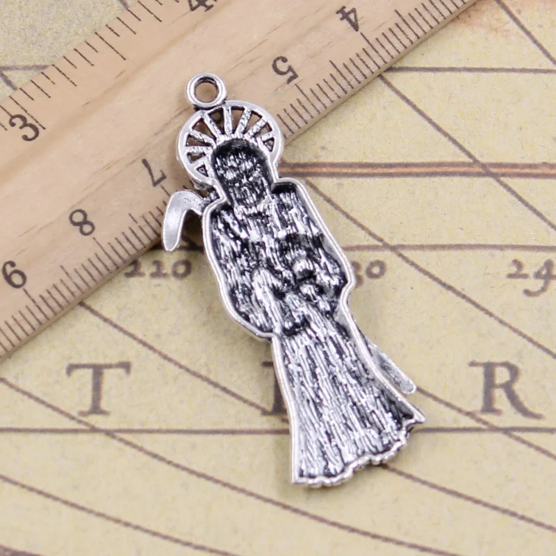 6 шт. Подвески Grim Reaper Death 51x19 мм Тибетский кулон антикварное ювелирное изделие DIY