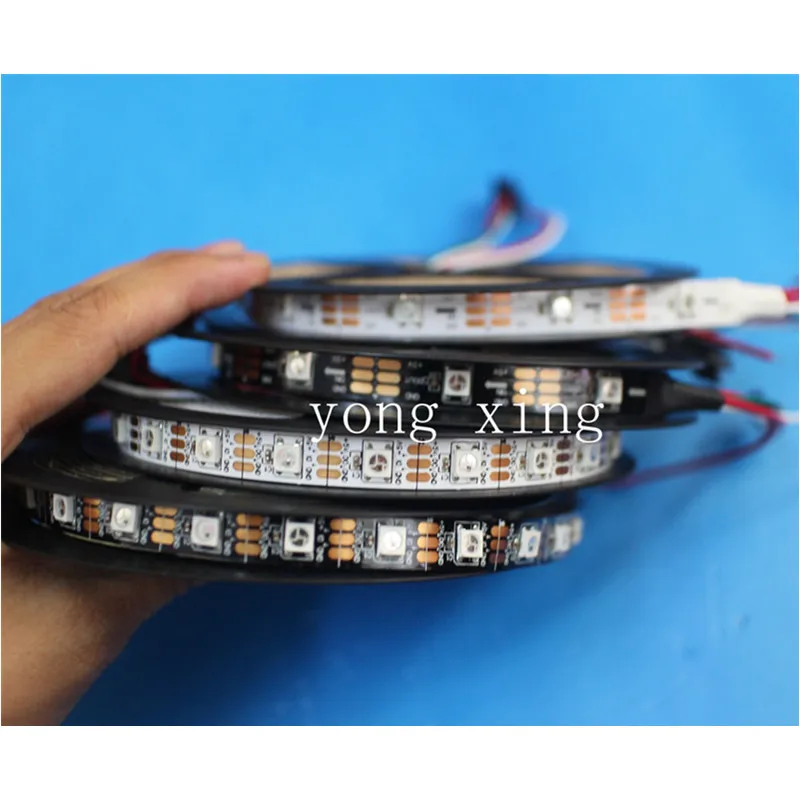 WS2812B 5050 RGB Светодиодная лента 5 м 150 300 светодиодов 144 30 светодиодов/м