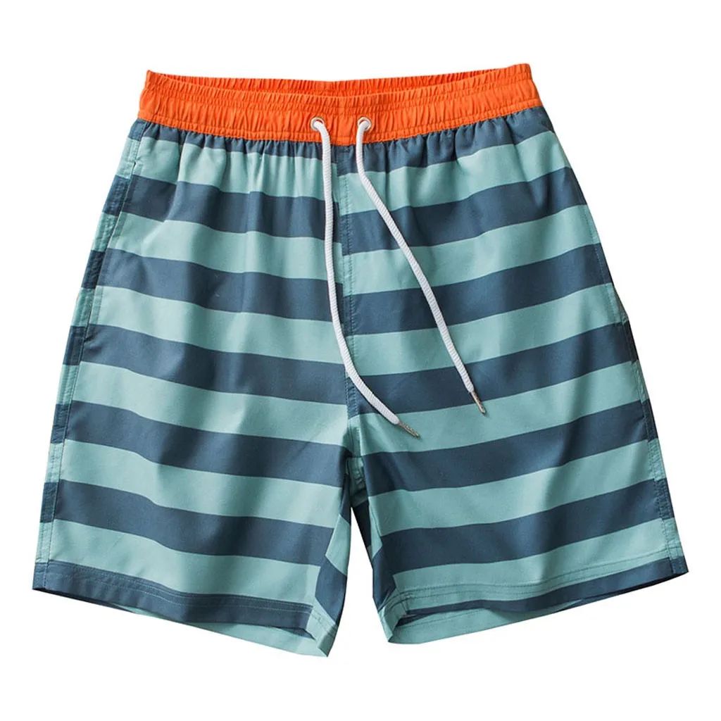 Мужские шорты в полоску быстросохнущие свободные спортивные штаны для бега