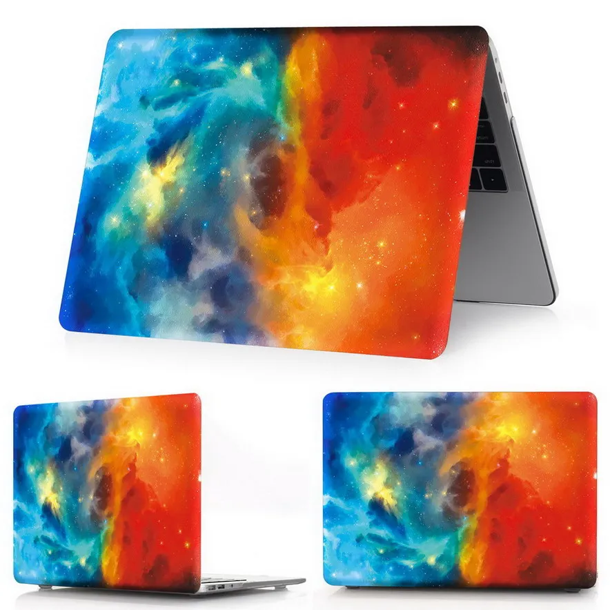 cai mo xing yun Для Macbook Air Pro 13 15 Touch bar чехол для ноутбука Mac Air Pro retina 11,6 12 13,3 15,4 дюймов звездное небо жесткий чехол - Цвет: cai mo xing yun