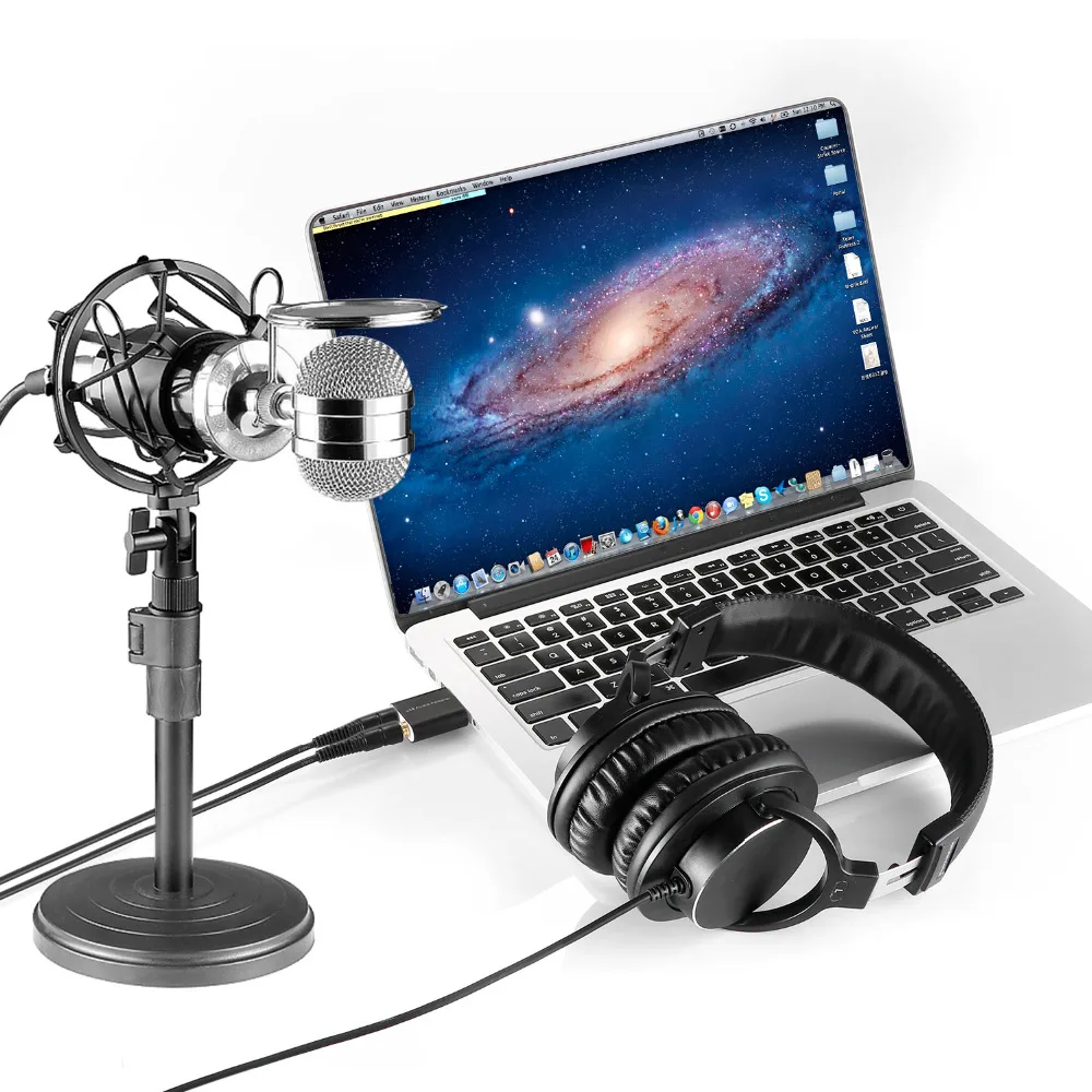 Neewer рабочего конденсаторный микрофон для компьютера Windows и Mac студии трансляция