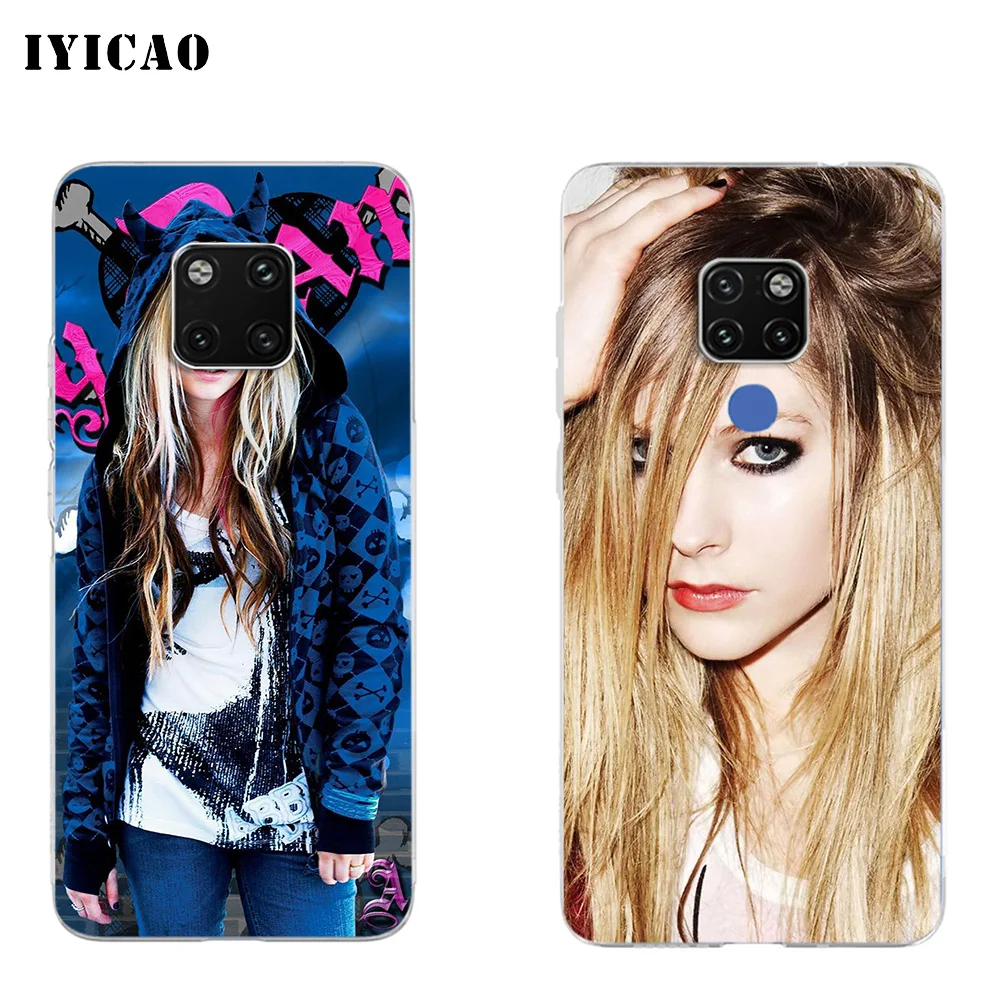 Мягкий силиконовый чехол для телефона IYICAO Avril Lavigne Huawei Mate 10 20 Lite Pro Nova 2 2i 3 3i 4 TPU |